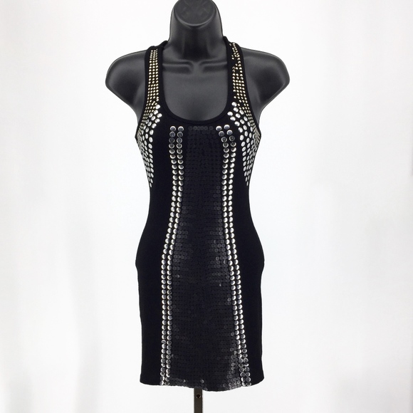 Avec Embellished Rib Knit Racerback Dress / Top - Picture 3 of 9